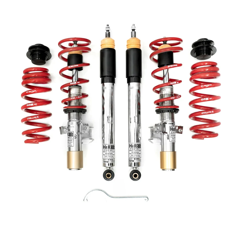 H&R, Twin-Tube Coil Over Kit Version 1, passer til Volkswagen Golf VIII 2020- FA-Load up to 1000kg - Twist beam RA - Sprin...