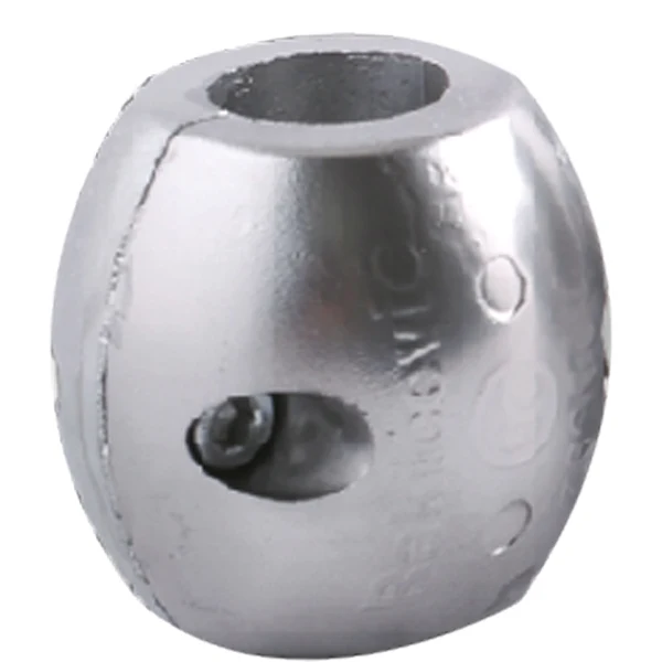 1852, Zink Akselanode 38mm, 2/4 huller, Ø 65mm, H 66mm