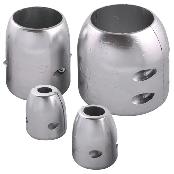 1852, Zink Akselanode 55/19mm, 2 huller, 65 mm, 0,69 kg