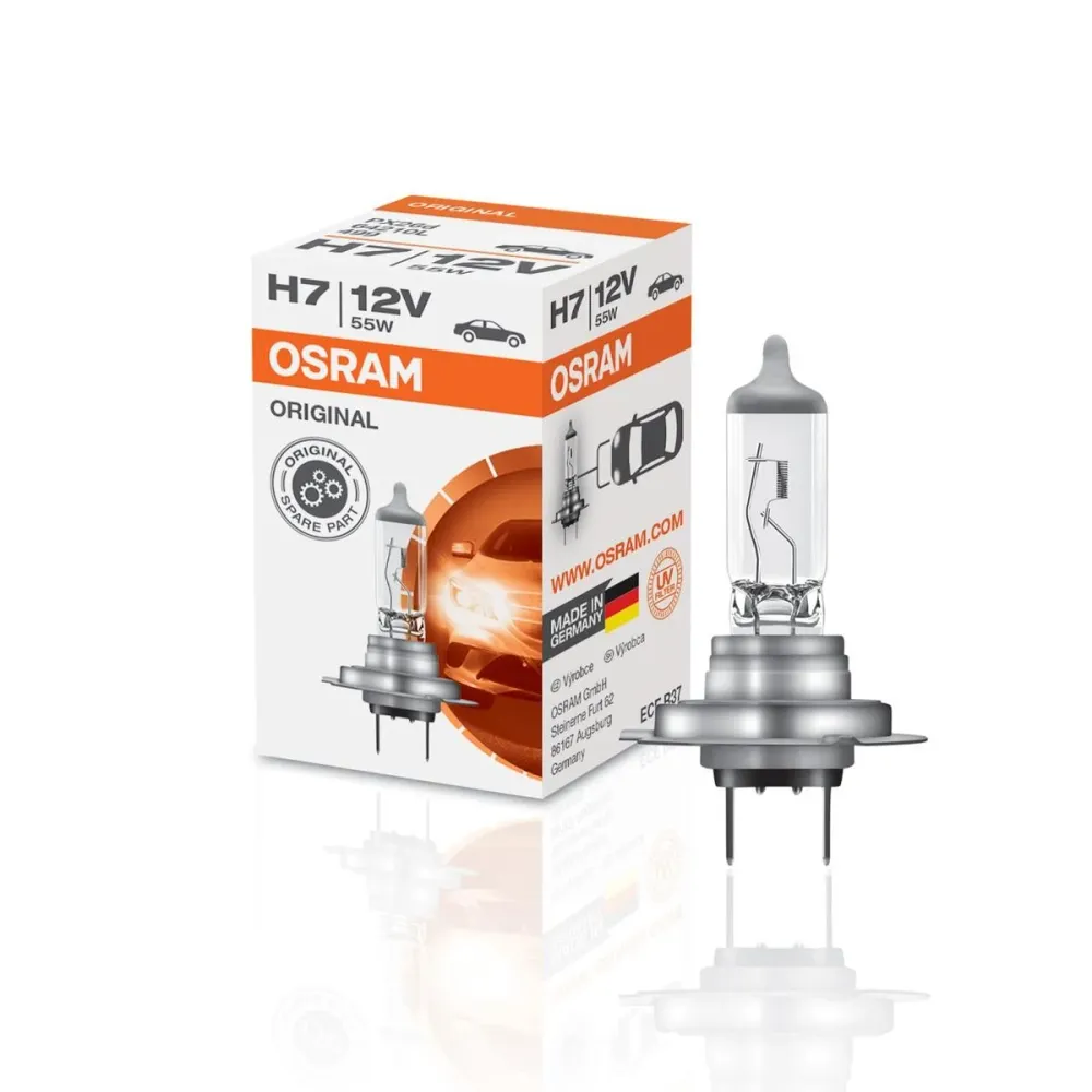 Osram H7-pære 12 V Original – Til autolygte (nærlys / forlygte)