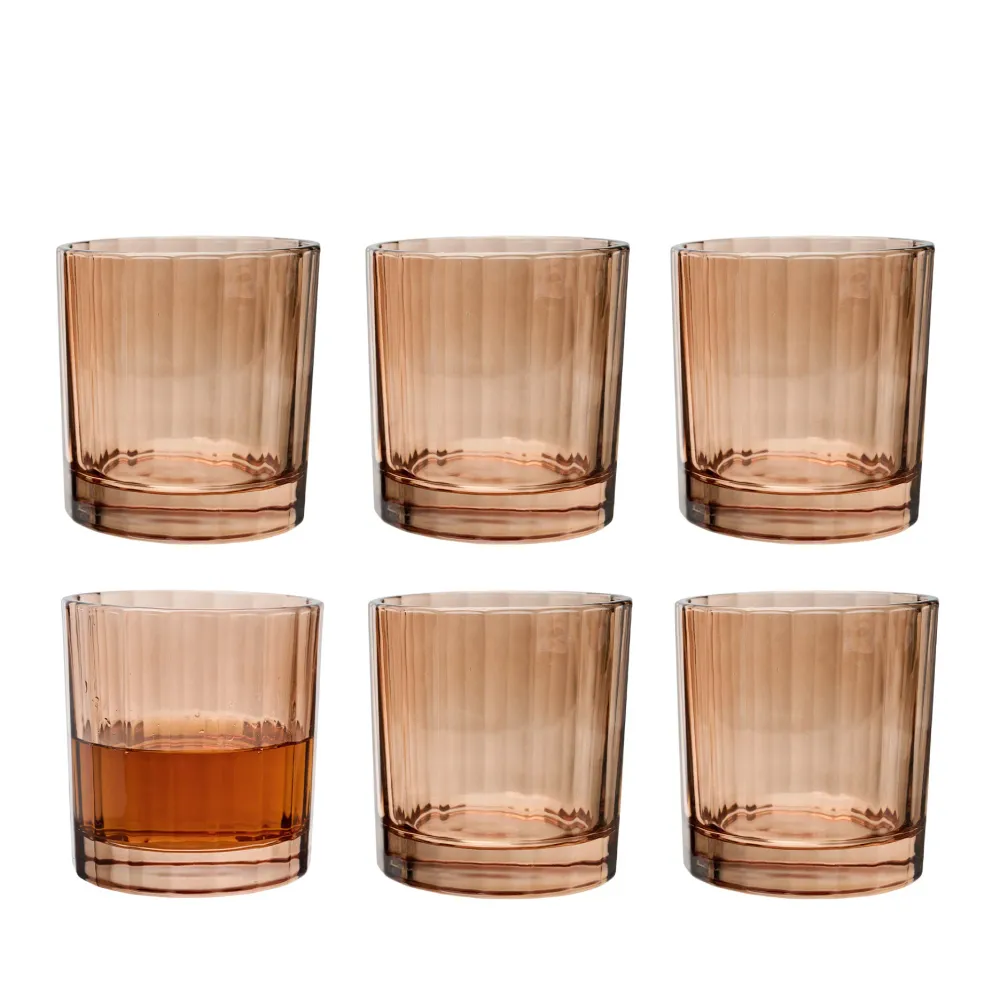 No02 Whiskyglas sæt 6 stk. Beige