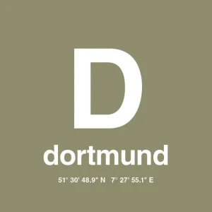 plakat: byplakat dortmund med koordinater - misty forrest 60