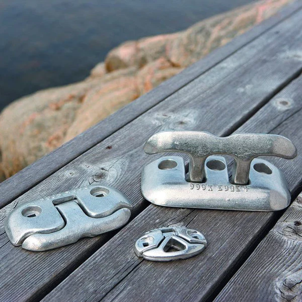 Dock Edge, Flip Up Bropullert Aluminium, Bredde 22 cm