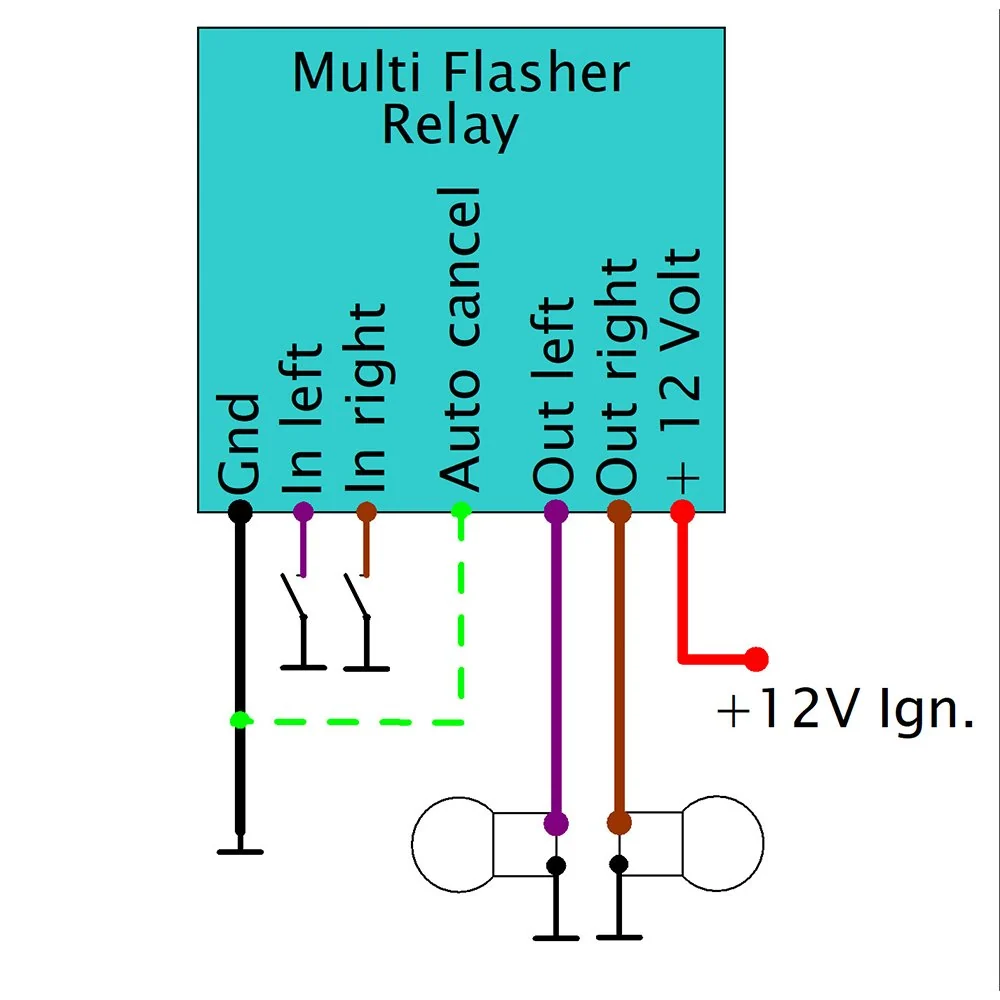 Axel Joost Elektronik Multi-blinkrelæ