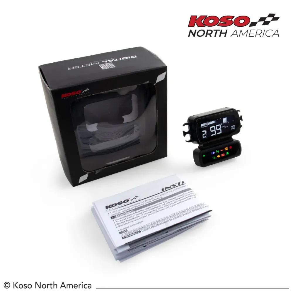 Koso D2 Speedometer Multi-Function Plug & Play Softail 18-20; FXBB/S 18-22