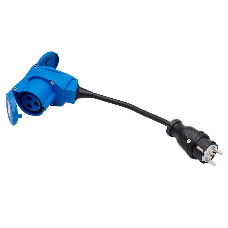 Adapter kabel Schuko han-CEE/Schuko hun