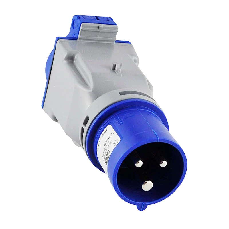Adapterstik 230v Landstrøm cee Han - Schuko Hun