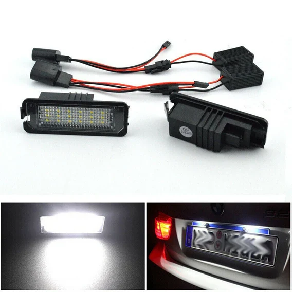 LED Nummerplade belysning med canbus til VW