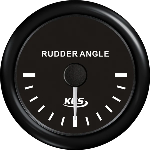 KUS, Rorindikator 0-190 ohm, sort, IP67, Ø 52 mm