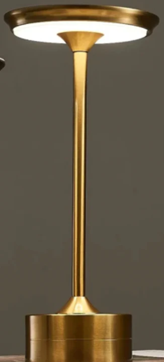 Modern LED Desk Lamp | Touch Control USB Rechargeable Gold