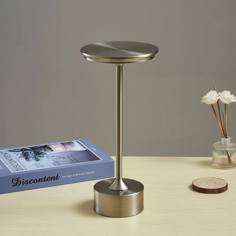 Modern LED Desk Lamp | Touch Control USB Rechargeable Gold