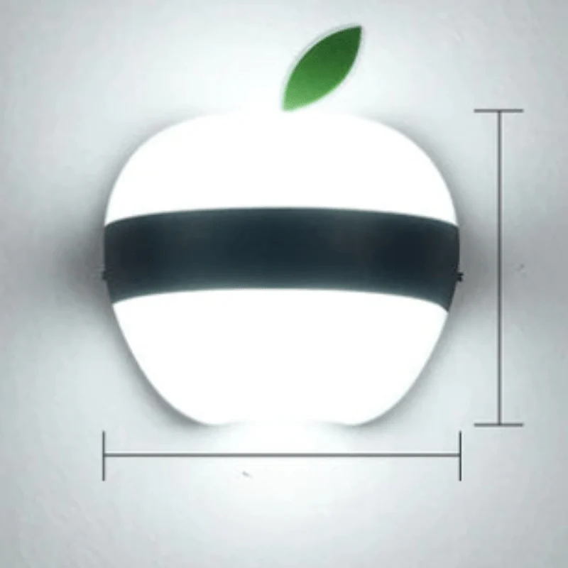 Modern Outdoor Wall Light | Apple-Shaped LED Design