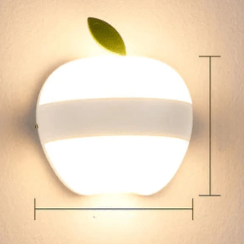 Modern Outdoor Wall Light | Apple-Shaped LED Design
