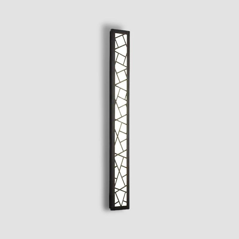 Modern Outdoor Wall Light | Geometric LED Pattern Design