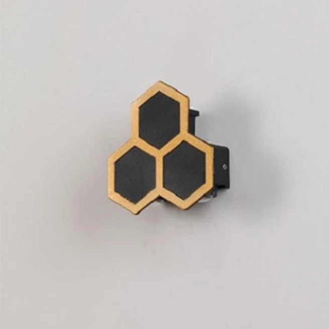 Modern Outdoor Wall Light | Honeycomb LED Design