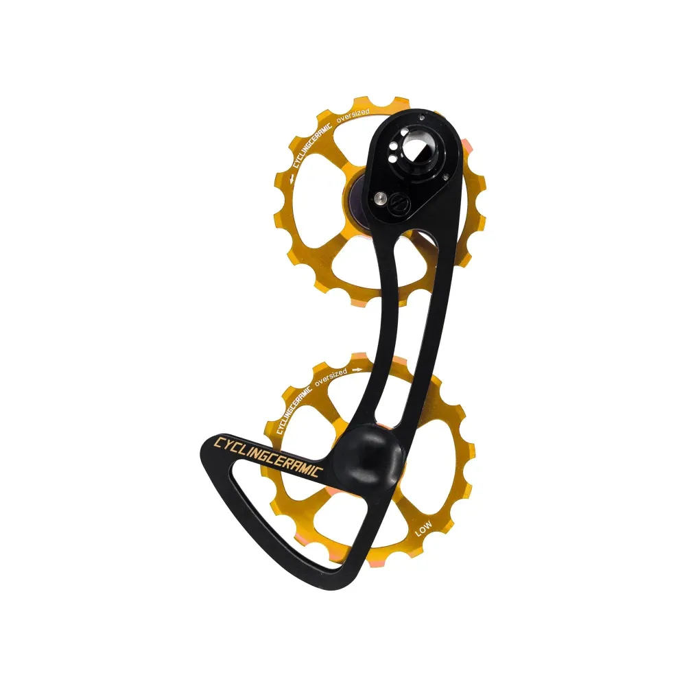 10/11V Cyclingceramic 16/16 Shimano guld bagskifterbur