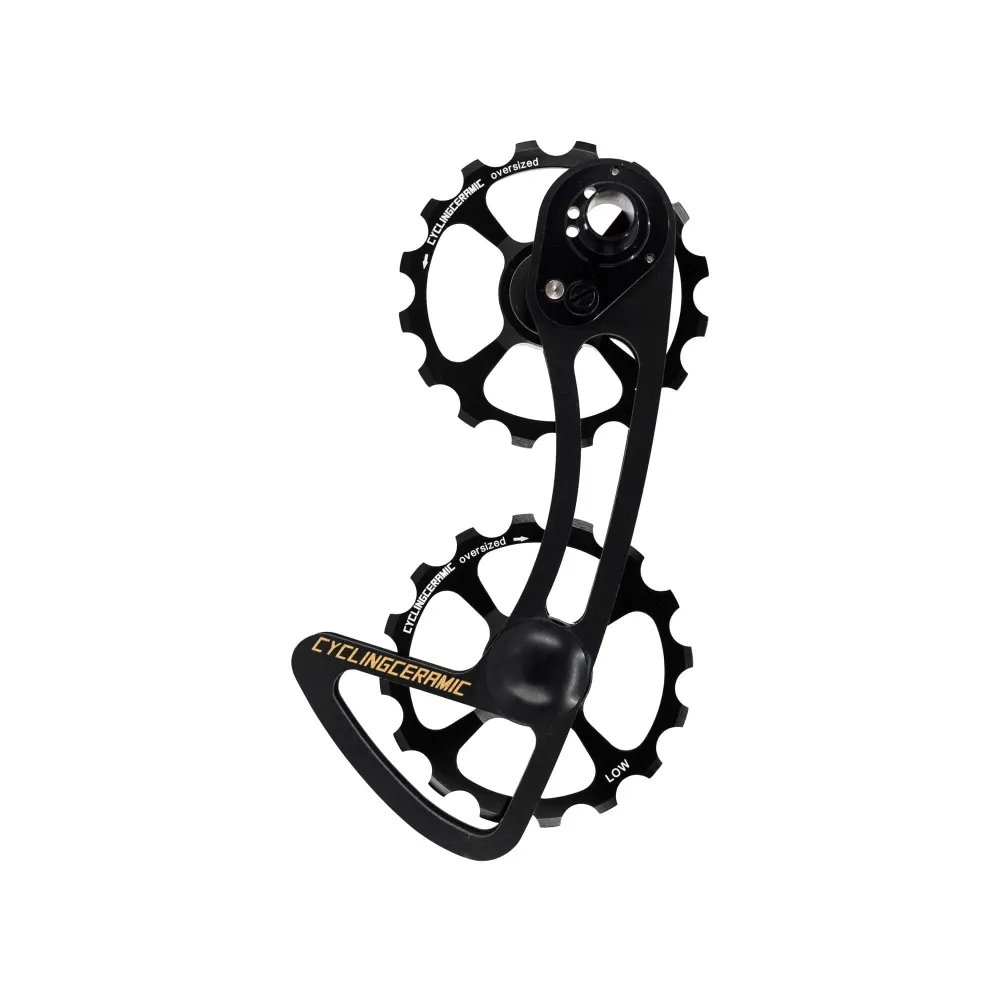 10/11V Cyclingceramic 16/16 Shimano sort bagskifterbur