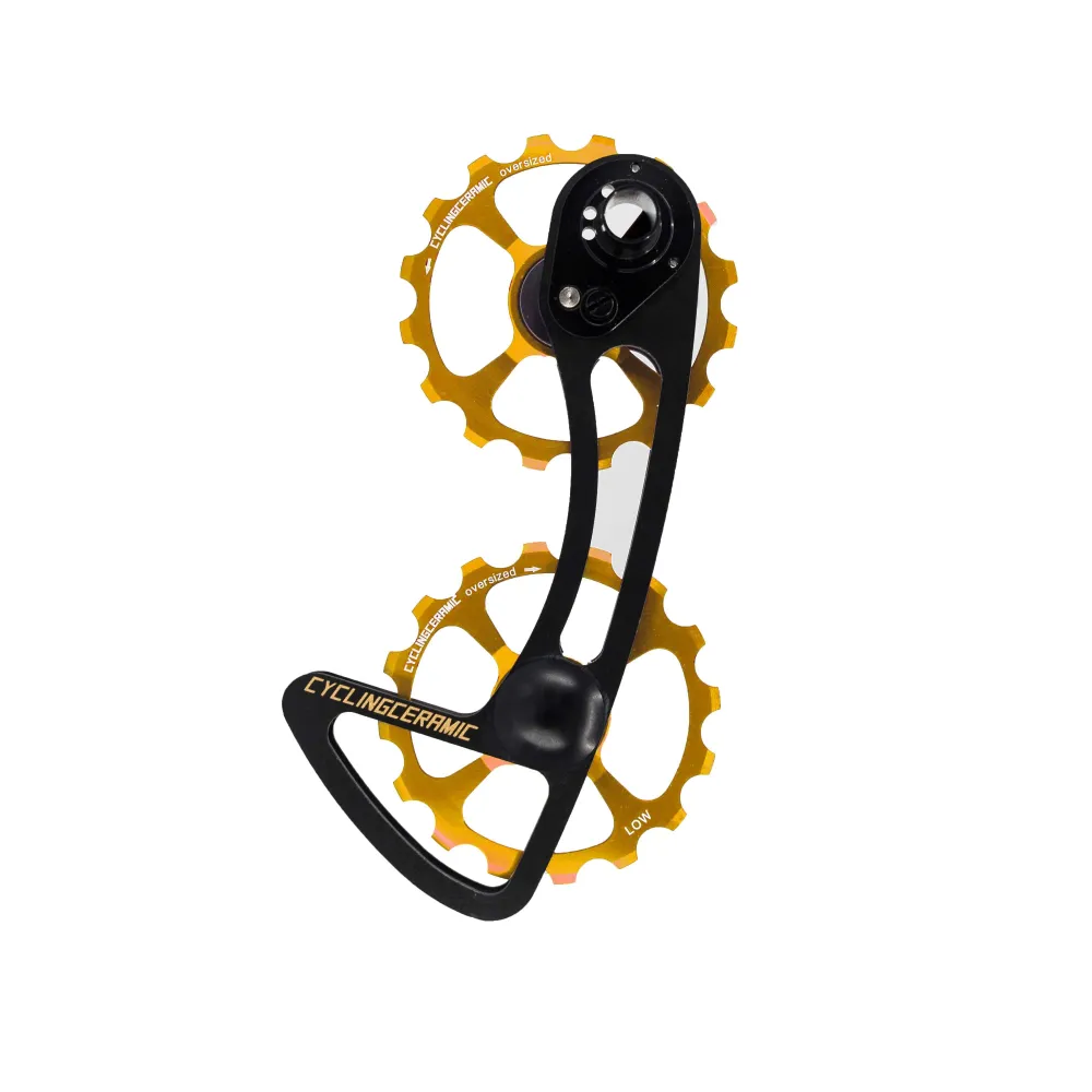10/11V Cyclingceramic 16/16 Sram Gold bagskifterbur