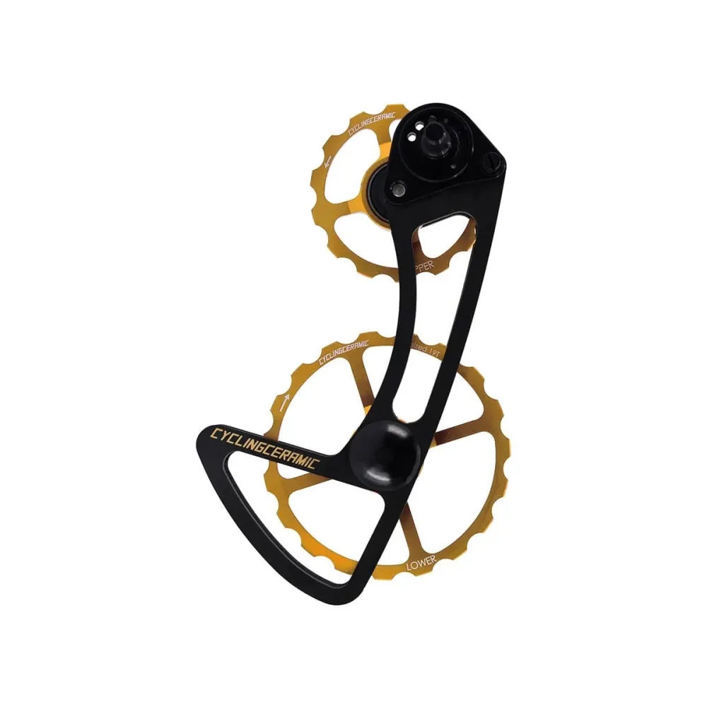 Cyclingceramic 11 speed bagskifter Clevis 14/19 Sram E-Tap Gold