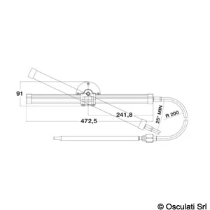 Ultraflex TM87O styresystem 22'