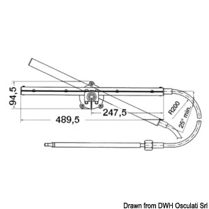 Ultraflex T 86 styremekanisme 15'