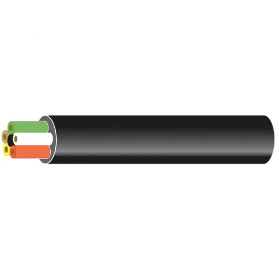 Max Power, Kabel til styrestrøm, 6 x 0.5mm², sort, 10 meter