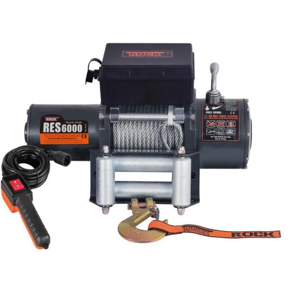 ROCK Trailerspil 12V RES6000 m/wire